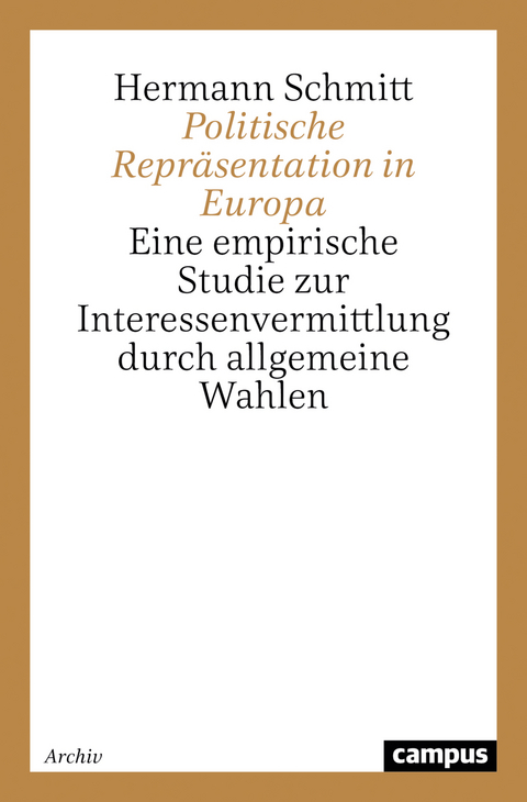 Politische Repräsentation in Europa - Hermann Schmitt