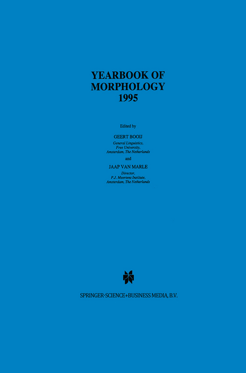 Yearbook of Morphology 1995 - 