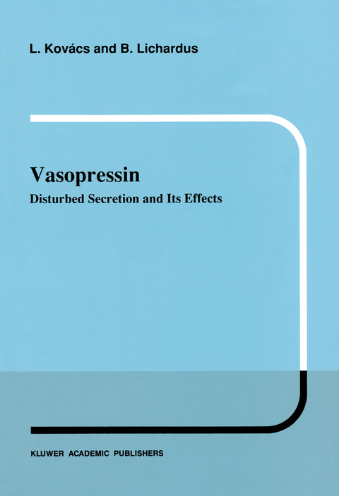 Vasopressin - L. Kovács, B. Lichardus