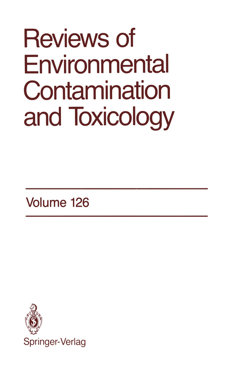 Reviews of Environmental Contamination and Toxicology - Dr. George W. Ware