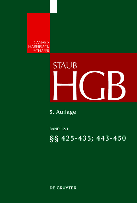 Handelsgesetzbuch / §§ 425 - 435, 443 - 450