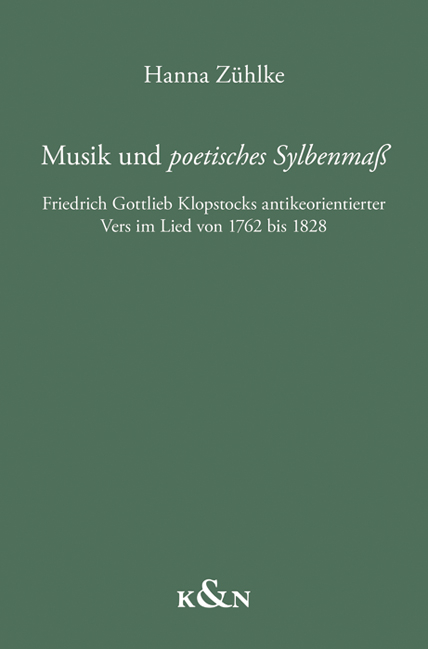 Musik und ,poetisches Sylbenmaß’ - Hanna Zühlke