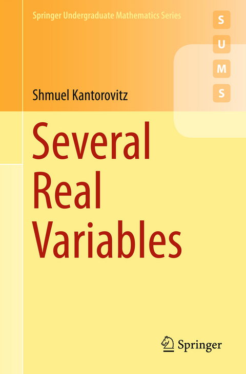 Several Real Variables - Shmuel Kantorovitz