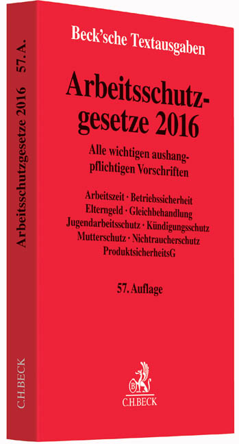 Arbeitsschutzgesetze 2016