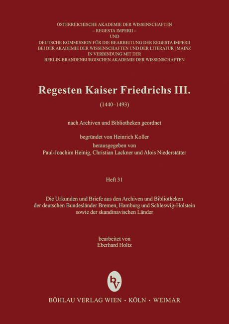 Regesten Kaiser Friedrichs III. (1440-1493)