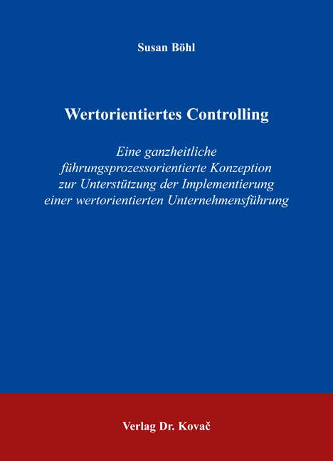 Wertorientiertes Controlling - Susan Böhl