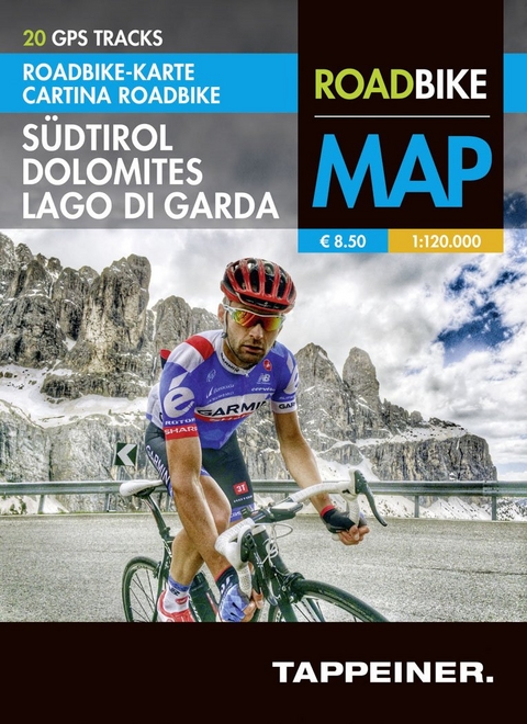 Roadbike Karte Südtirol Dolomites Lago di Garda - 