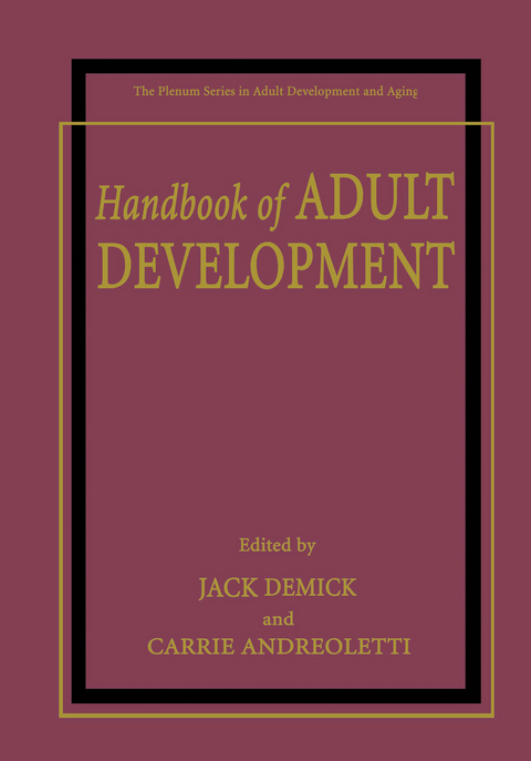 Handbook of Adult Development - 