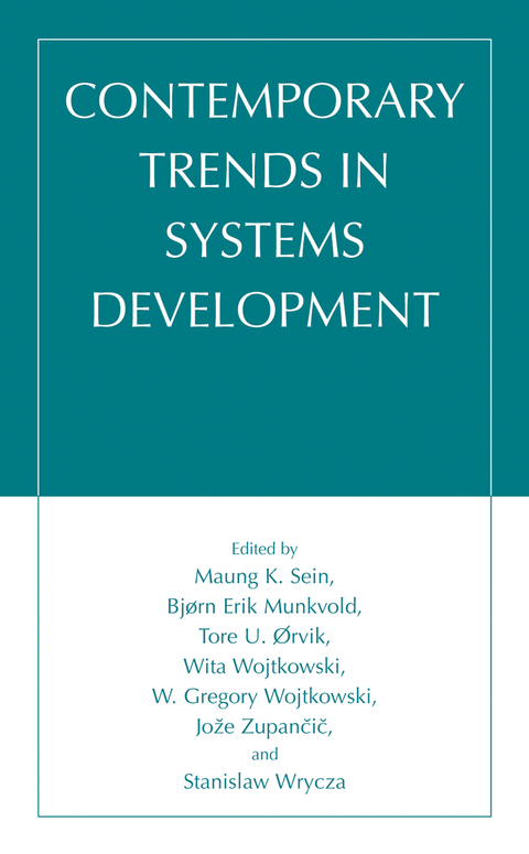 Contemporary Trends in Systems Development - 