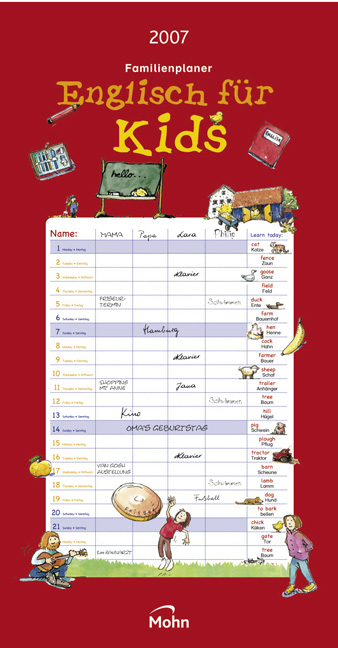 Englisch für Kids Familienkalender 2007