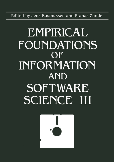 Empirical Foundations of Information and Software Science III - 