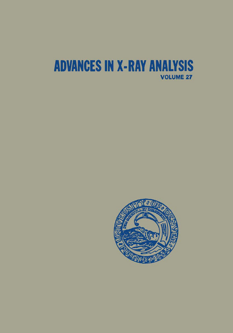 Advances in X-Ray Analysis - Jerome B. Cohen