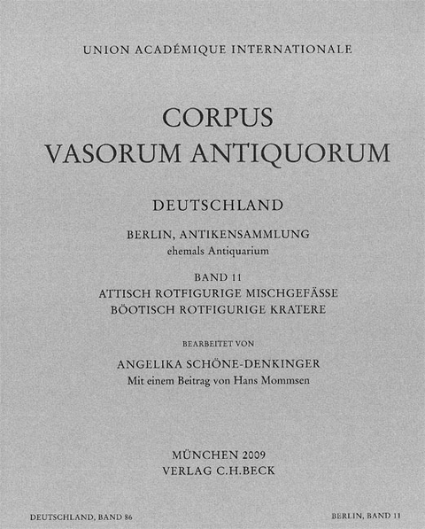 Corpus Vasorum Antiquorum Deutschland / Corpus Vasorum Antiquorum Deutschland Bd. 86: Berlin Band 11 - Angelika Schöne-Denkinger