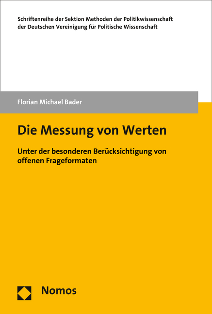 Die Messung von Werten - Florian Michael Bader