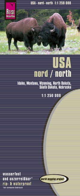 Reise Know-How Landkarte USA 02, Nord (1:1.250.000) : Idaho, Montana, Wyoming, North Dakota, South Dakota, Nebraska - Reise Know-How Verlag Reise Know-How Verlag Peter Rump