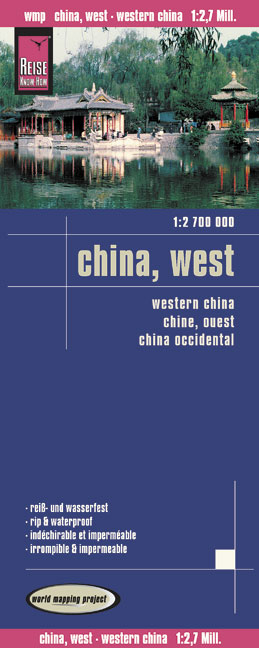 Reise Know-How Landkarte China, West  (1:2.700.000) - Peter Rump Verlag