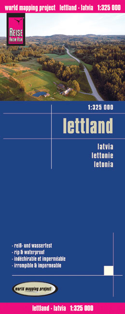 Reise Know-How Landkarte Lettland (1:325.000) - Reise Know-How Verlag Reise Know-How Verlag Peter Rump