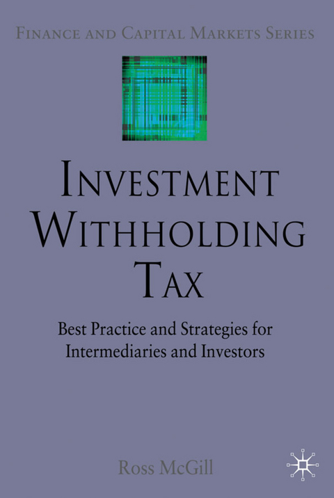 Investment Withholding Tax - R. McGill