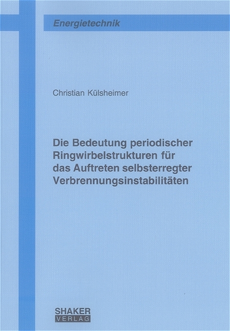 Die Bedeutung periodischer Ringwirbelstrukturen für das Auftreten selbsterregter Verbrennungsinstabilitäten - Christian Külsheimer