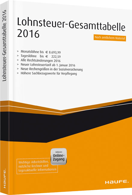 Lohnsteuer-Gesamt-Tabelle 2016