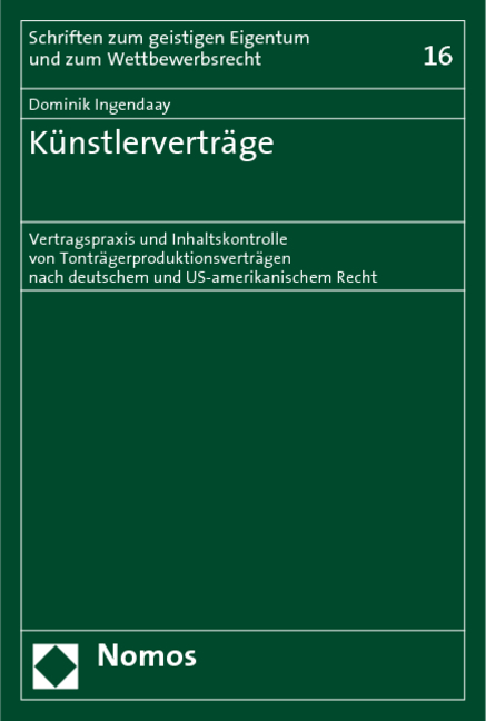 Künstlerverträge - Dominik Ingendaay