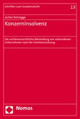 Konzerninsolvenz - Jochen P. Rotstegge