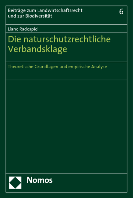 Die naturschutzrechtliche Verbandsklage - Liane Radespiel