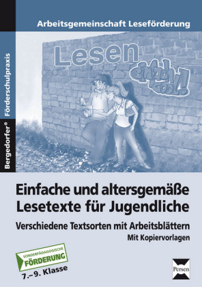 Einfache u. altersgemäße Lesetexte für Jugendliche - Arbeitsgemeinschaft Leseförderung