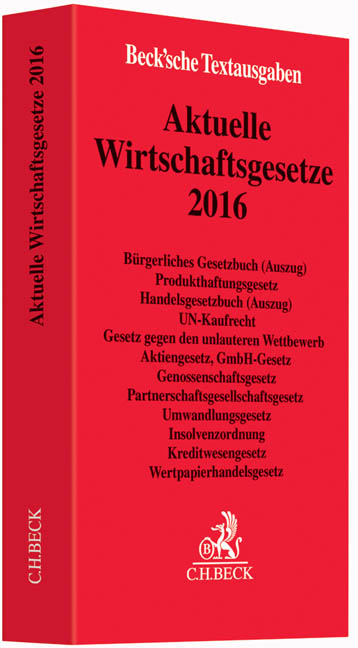 Aktuelle Wirtschaftsgesetze 2016