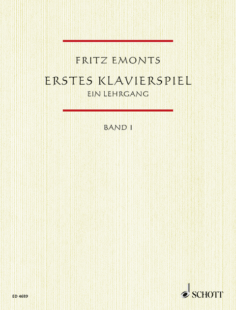 Erstes Klavierspiel - Fritz Emonts