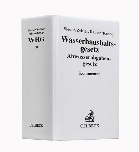 Wasserhaushaltsgesetz - Abwasserabgabengesetz Hauptordner I 65 mm