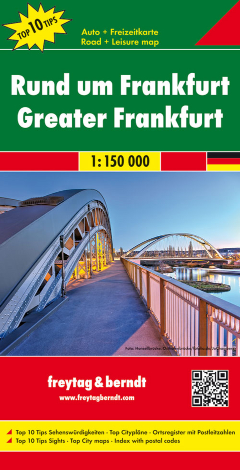 Rund um Frankfurt, Top 10 Tips, Autokarte 1:150.000 - 