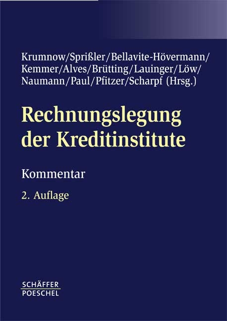 Rechnungslegung der Kreditinstitute - 