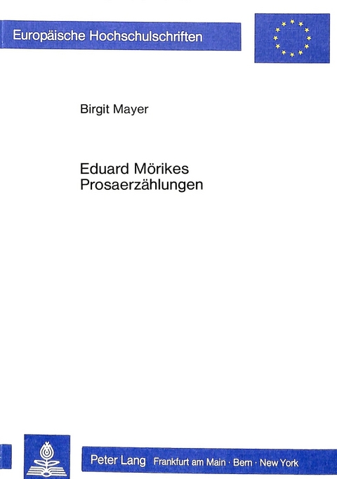 Eduard Mörikes Prosaerzählungen - Birgit Mayer