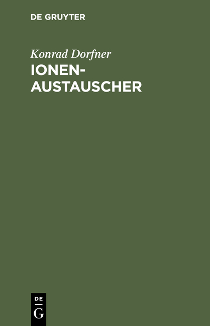 Ionenaustauscher - Konrad Dorfner