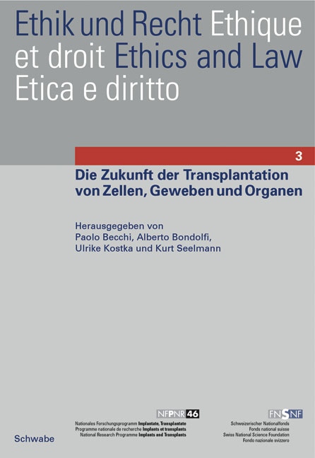 Die Zukunft der Transplantation von Zellen, Geweben und Organen - 