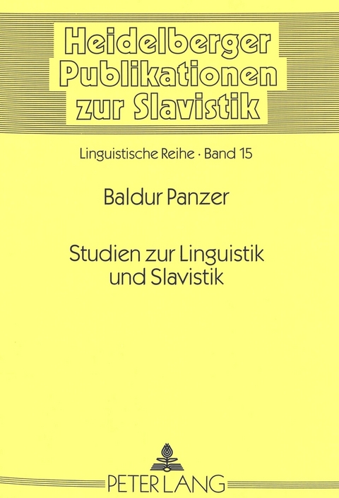 Studien zum slavischen Verbum - 