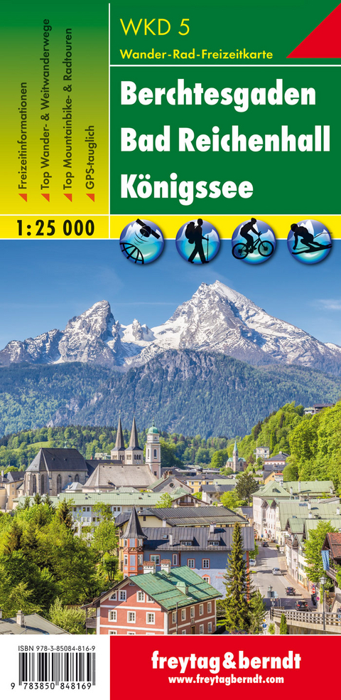 Berchtesgaden - Bad Reichenhall - Königssee, Wanderkarte 1:25.000 - 