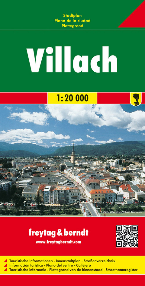 Villach, Stadtplan 1:20.000 - 