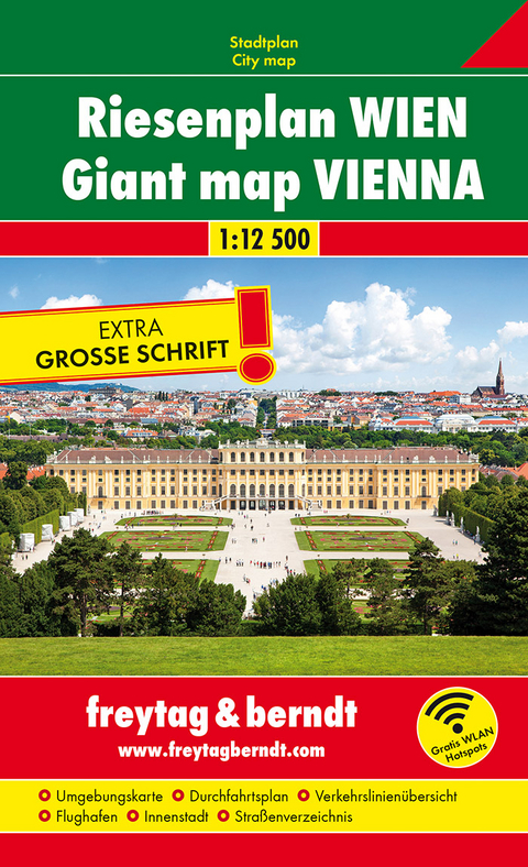 Wien, Riesenplan, Stadtplan 1:12.500