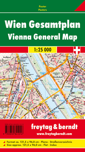 Wien Gesamtplan, 1:25.000, Poster - 