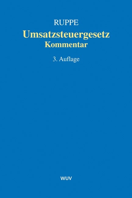 Umsatzsteuergesetz - Hans G Ruppe