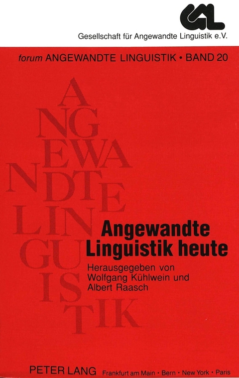 Angewandte Linguistik heute - 