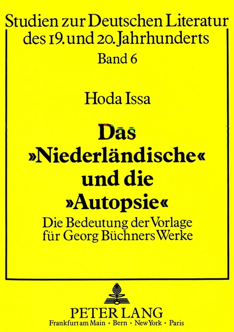 Das «Niederländische» und die «Autopsie» - Hoda Issa