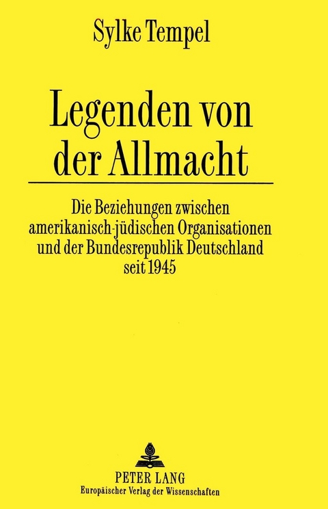 Legenden von der Allmacht - Sylke Tempel