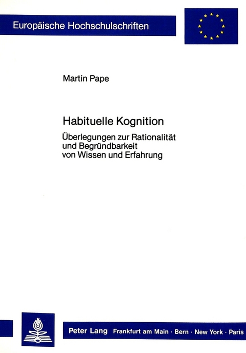 Habituelle Kognition - Martin Pape