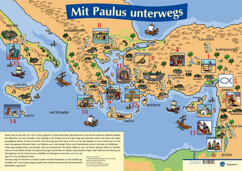 Mit Paulus unterwegs - Plakat