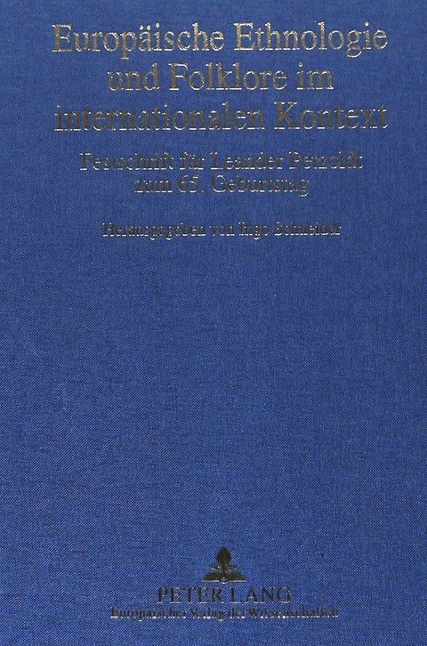 Europäische Ethnologie und Folklore im internationalen Kontext - 