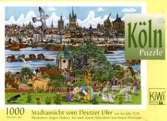 Stadtansicht vom Deutzer Ufer um das Jahr 1530