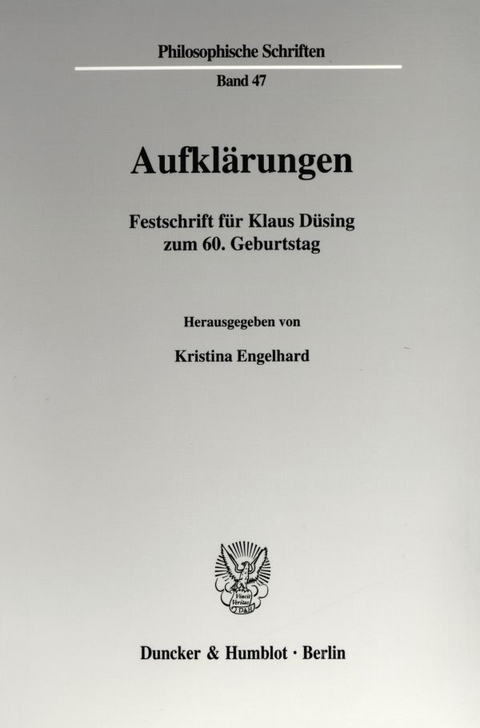 Aufklärungen. - 